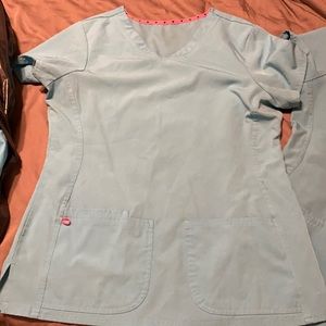 2 HeartSoul scrub tops, Medium, Teal color